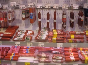 Meat in the grocery store, I got yelled at for taking this picture