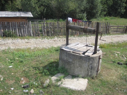 There were wells in a couple towns I visited still in use
