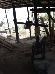 Getting supplies up the hill