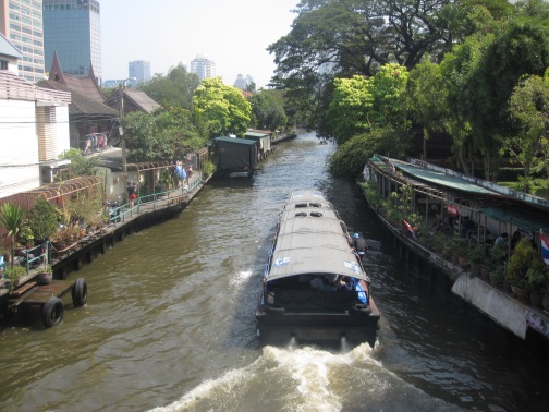 Canal boat in Siam