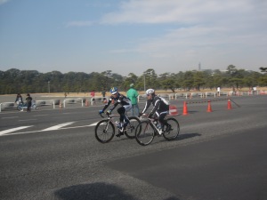 Riding bikes around the Imperial Palace