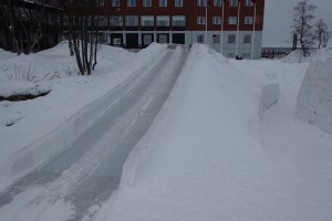 Ice slide!!