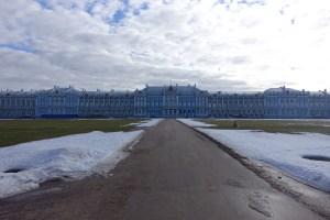 The back view of Catherine's Palace