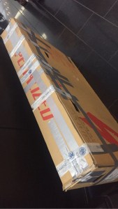 Bike box re packed by TSA