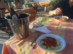 Wine and pasta