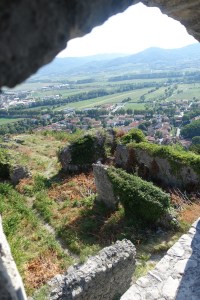 View from the ruined Vipava castle