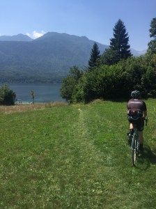 Chris's mapped "road" to lake Bohinj